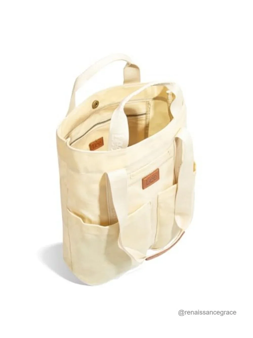 Waxed Canvas Leather Tote Bag Women Top Handle Shoulder Foldable Large